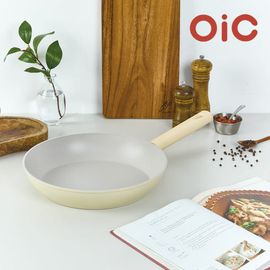 [SILVERSTAR] OIC IH Plus Pot & Pan Set – Non-Stick Titanium Frying Pan & Ceramic-Coated Porcelain Pot, Multi-Heat Source Compatible - Made in Korea